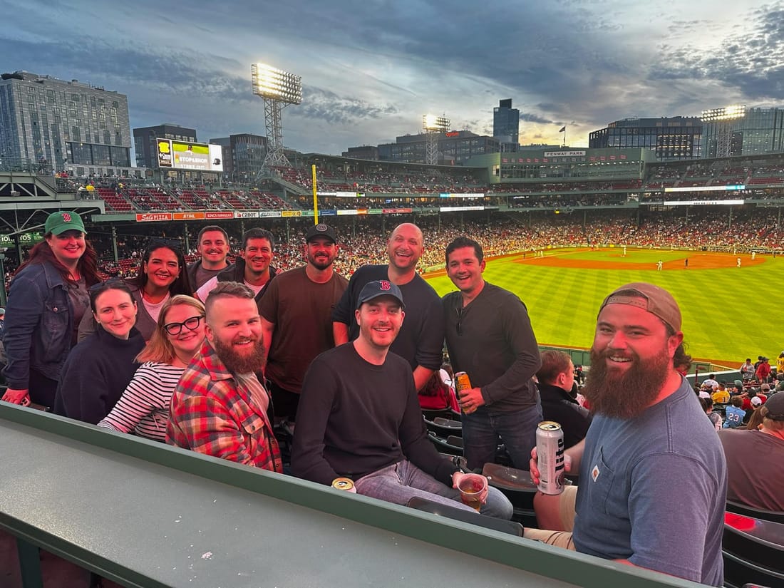 Team outing at Fenway Park