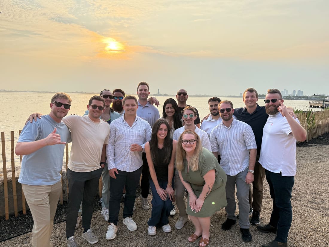 The Adaptive team at a waterfront offsite